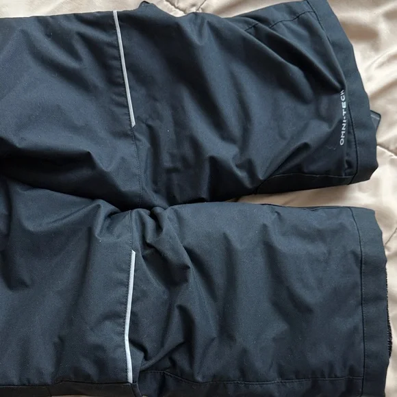 Columbia Youth Kids Black Snow Bibs Size 8 - Picture 3 of 7